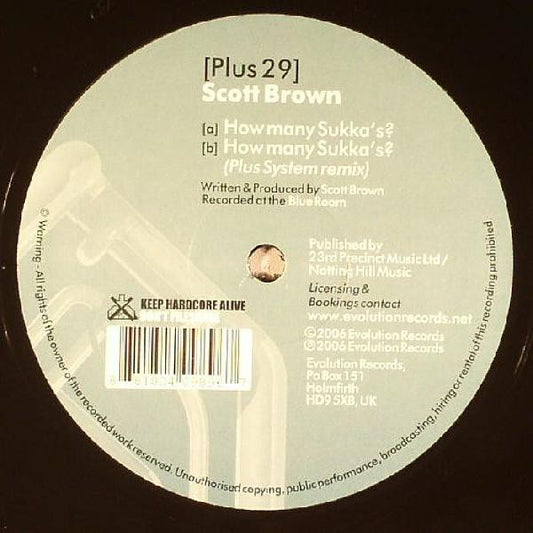 Scott Brown : How Many Sukka's? (12")