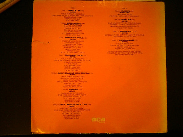 David Bowie : Low (LP, Album, RE)