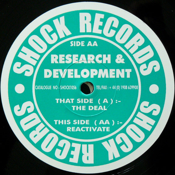 Research And Development : The Deal / Reactivate (12")