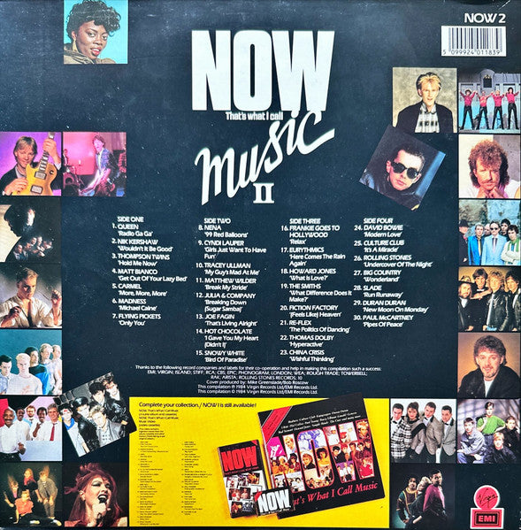 Various : Now That's What I Call Music II (2xLP, Album, Comp, CBS)