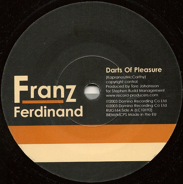 Franz Ferdinand : Darts Of Pleasure (7", Single)