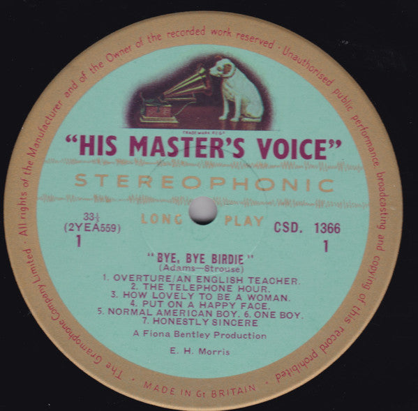 Sid James  *  Joyce Blair  *  Peter Gilmore  *  Dean Rogers (3) : Bye, Bye Birdie (LP, Album)