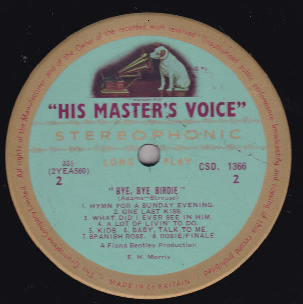 Sid James  *  Joyce Blair  *  Peter Gilmore  *  Dean Rogers (3) : Bye, Bye Birdie (LP, Album)