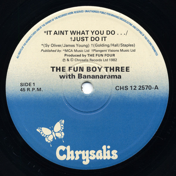 The Fun Boy Three* With Bananarama : It Aint What You Do.... /Just Do It (Extended Version) (12", Single)