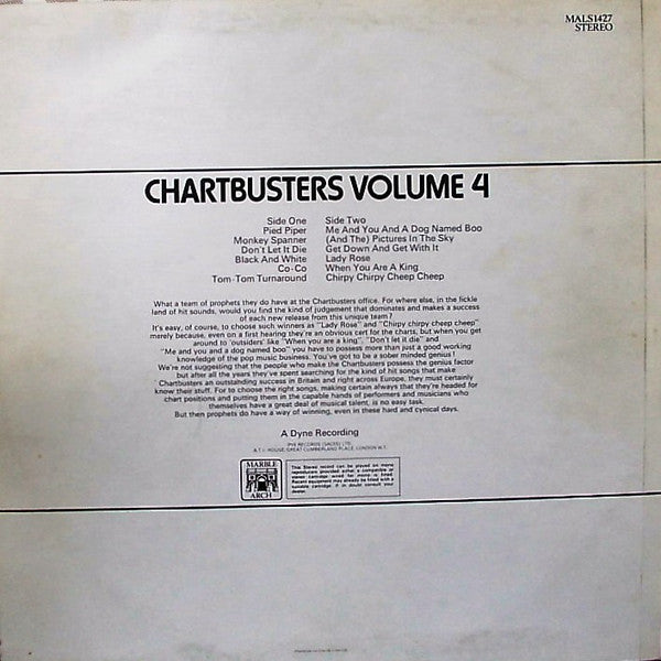 The Chartbusters : Chartbusters Volume 4 (LP)