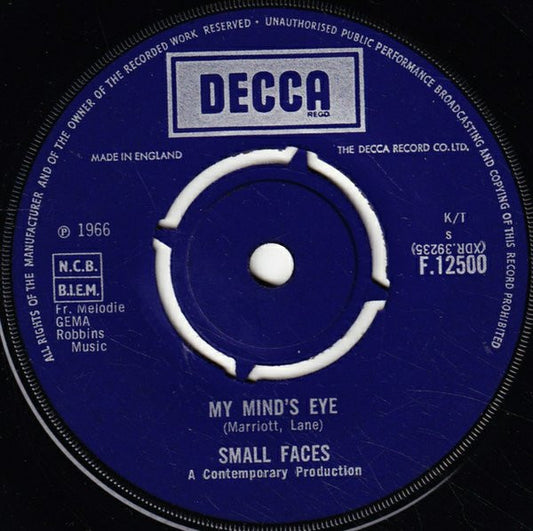 Small Faces : My Mind's Eye (7", Single)