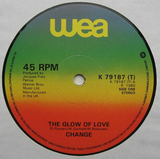 Change : The Glow Of Love (12", Single)