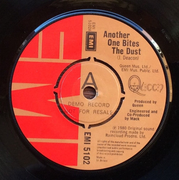 Queen : Another One Bites The Dust (7", Single, Promo)