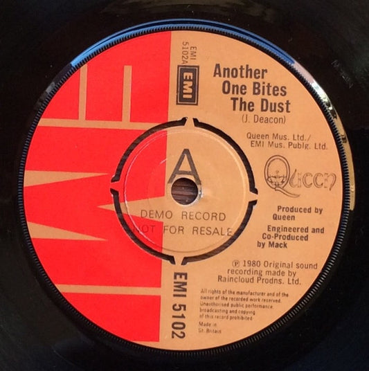 Queen : Another One Bites The Dust (7", Single, Promo)