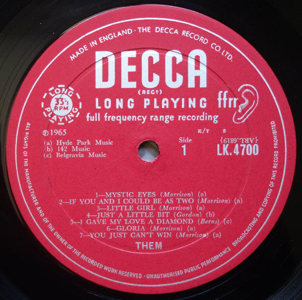 Them (3) : The "Angry" Young Them! (LP, Album, Mono, RP)