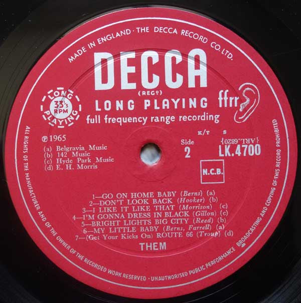 Them (3) : The "Angry" Young Them! (LP, Album, Mono, RP)
