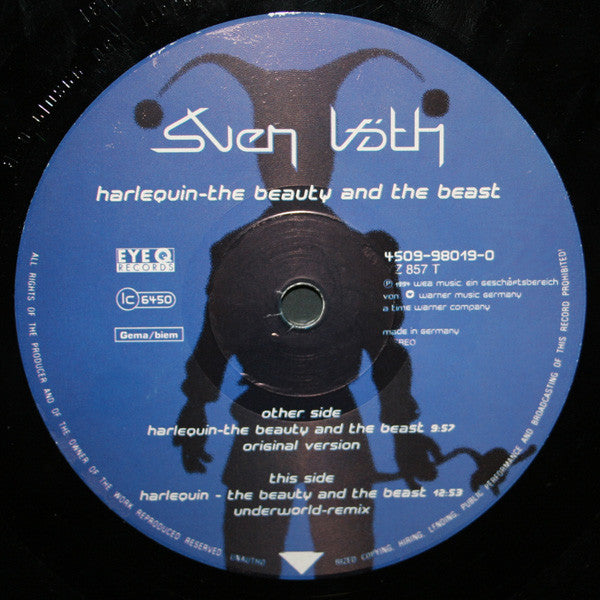 Sven Väth : Harlequin - The Beauty And The Beast (12")