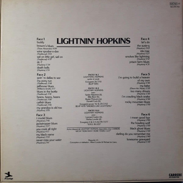 Lightnin' Hopkins : Lightnin' Hopkins (3xLP, Comp + Box, Ltd)