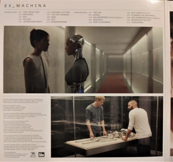 Ben Salisbury And Geoff Barrow : Ex_Machina (Original Motion Picture Soundtrack) (2xLP, Ltd, Whi)