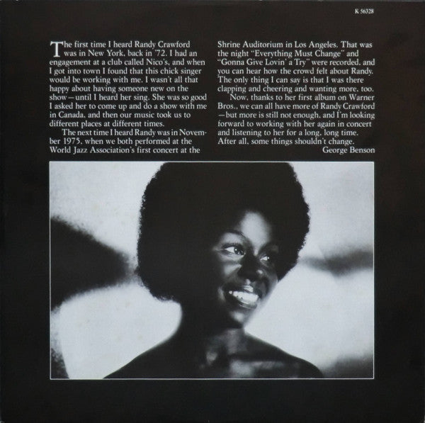 Randy Crawford : Everything Must Change (LP, Album)