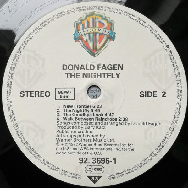 Donald Fagen : The Nightfly (LP, Album, RE, RP)