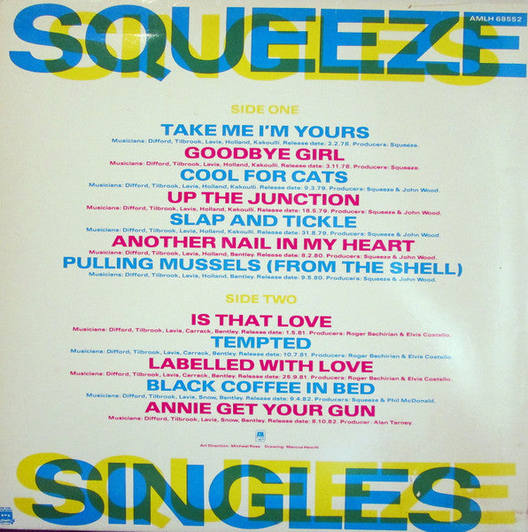 Squeeze (2) : Singles - 45's And Under (LP, Comp)