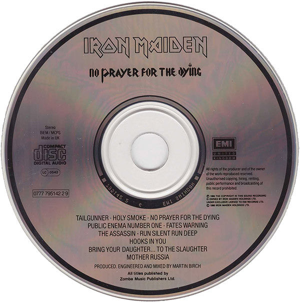 Iron Maiden : No Prayer For The Dying (CD, Album)