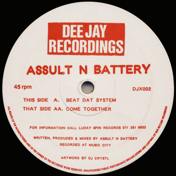 Assult N Battery : Beat Dat System / Come Together (12")