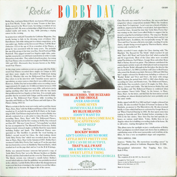 Bobby Day : Rockin' Robin (LP, Comp, Mono)