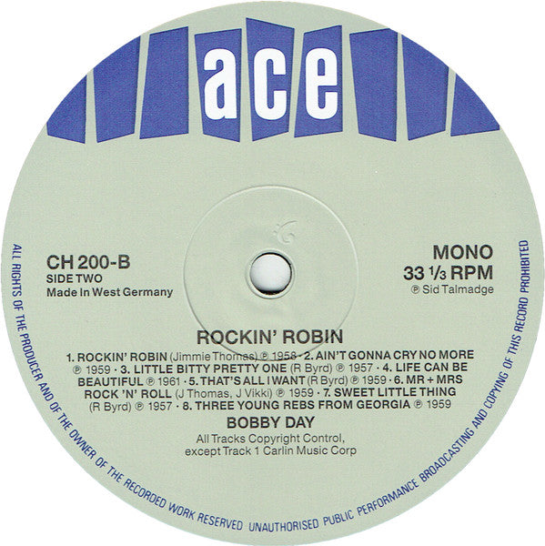 Bobby Day : Rockin' Robin (LP, Comp, Mono)