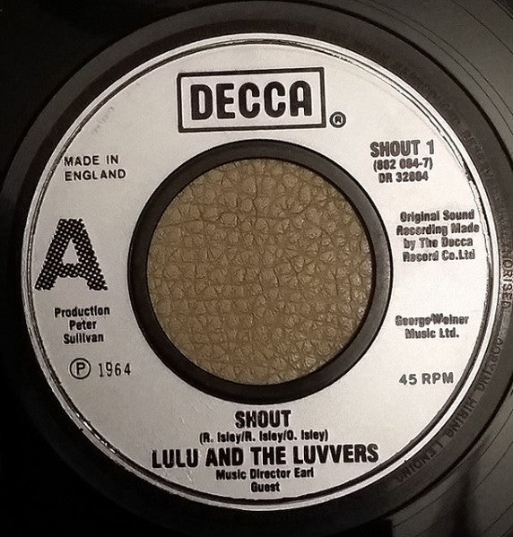 Lulu* : Shout (7", Single, RE, Sli)