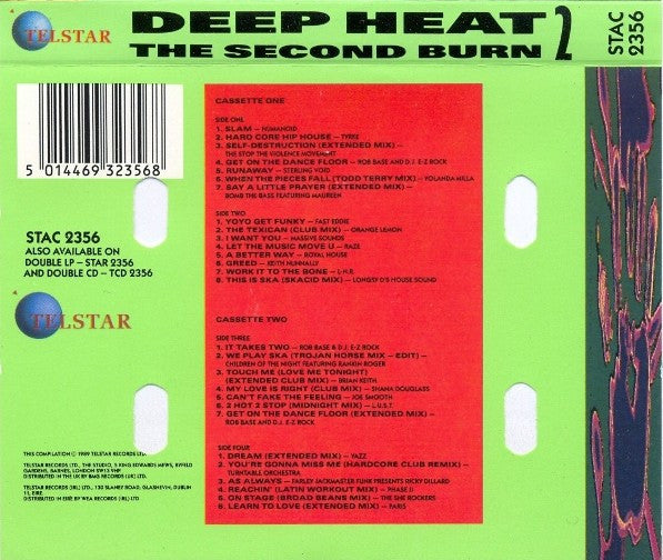 Various : Deep Heat 2 - The Second Burn (2xCass, Comp)