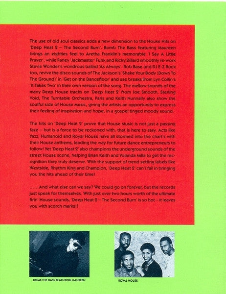 Various : Deep Heat 2 - The Second Burn (2xCass, Comp)
