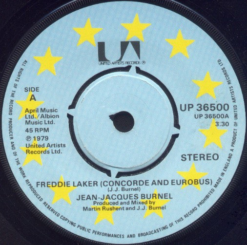 JJ Burnel* : Freddie Laker (Concorde & Eurobus) (7", Single)