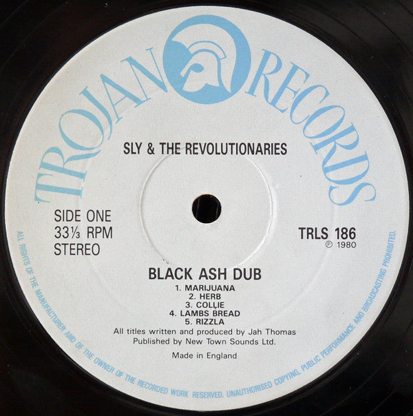 Sly & The Revolutionaries With Jah Thomas : Black Ash Dub (LP, Album, RE)