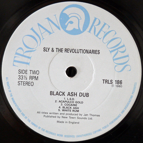 Sly & The Revolutionaries With Jah Thomas : Black Ash Dub (LP, Album, RE)