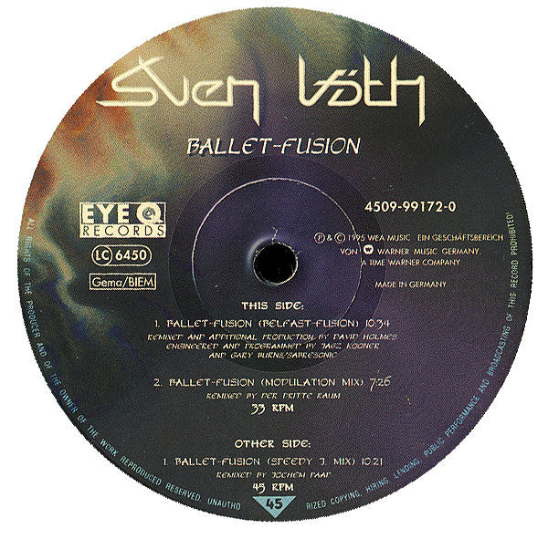 Sven Väth : Ballet-Fusion (12", Single)