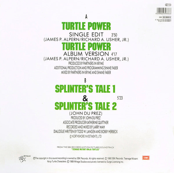 Partners In Kryme : Turtle Power (12", Maxi)