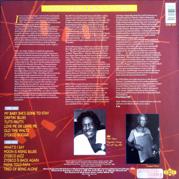 Clifton Chenier : King Of Zydeco (LP, Album, RE)