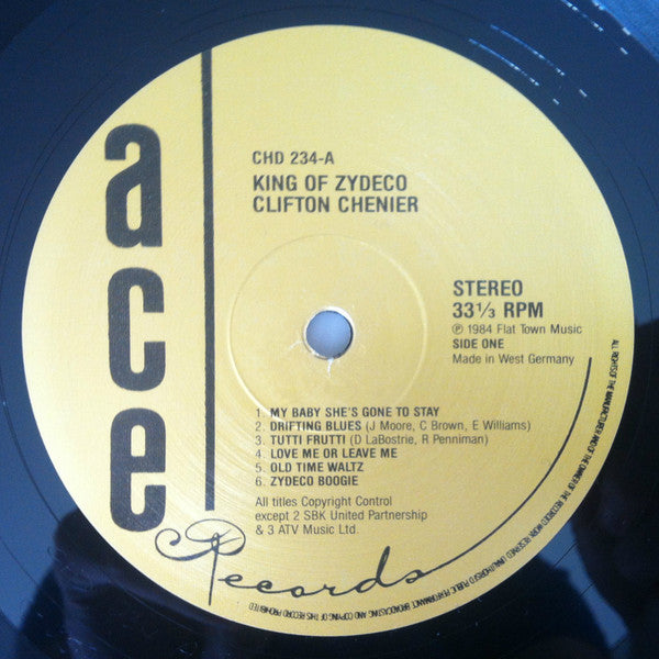 Clifton Chenier : King Of Zydeco (LP, Album, RE)