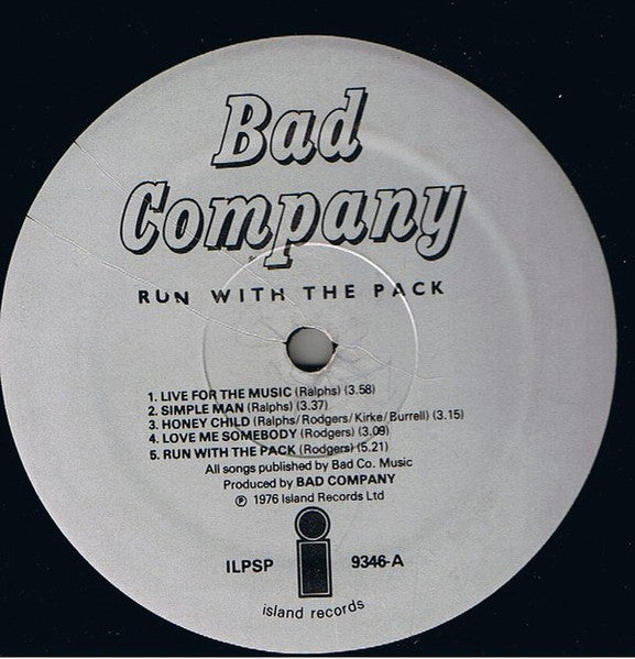 Bad Company (3) : Run With The Pack (LP, Album, Gat)