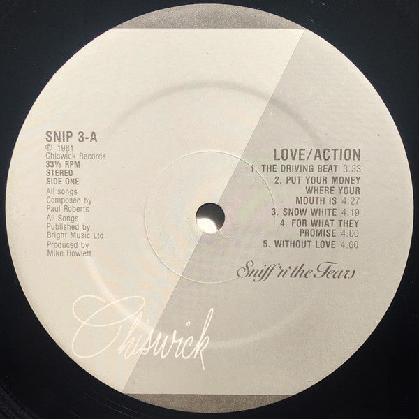 Sniff 'n' the Tears : Love / Action (LP, Album)