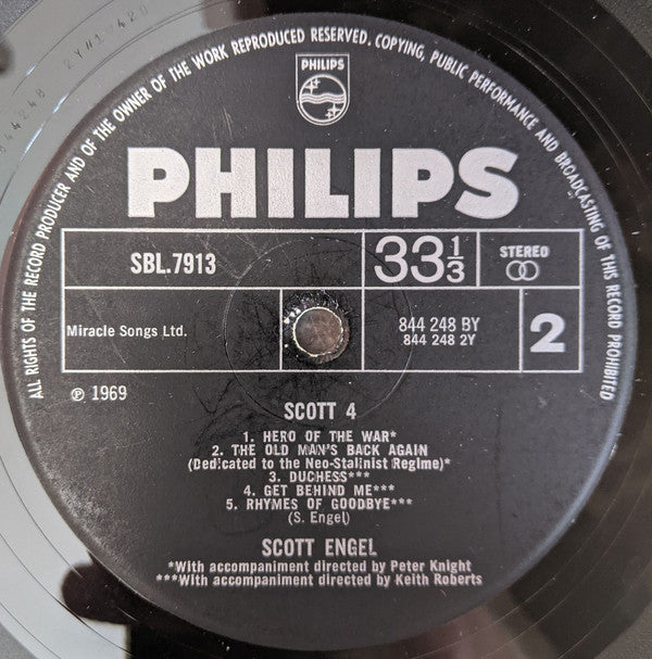 Scott Engel : Scott 4 (LP, Album)