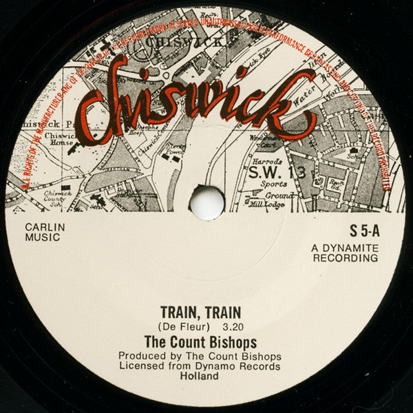 The Count Bishops : Train, Train / Taking It Easy (7", RP, Pap)