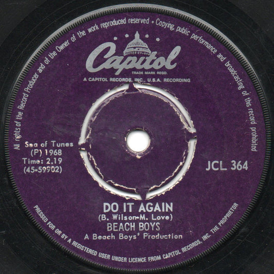 The Beach Boys : Do It Again / Wake The World (7", Single)