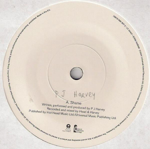 P J Harvey* : Shame (7")
