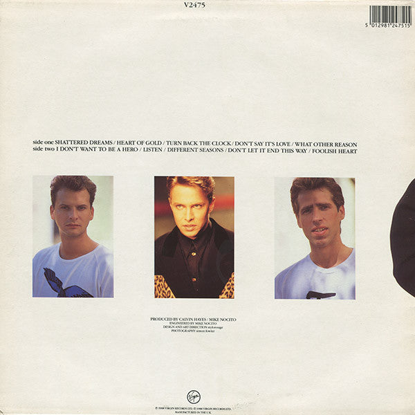 Johnny Hates Jazz : Turn Back The Clock (LP, Album)