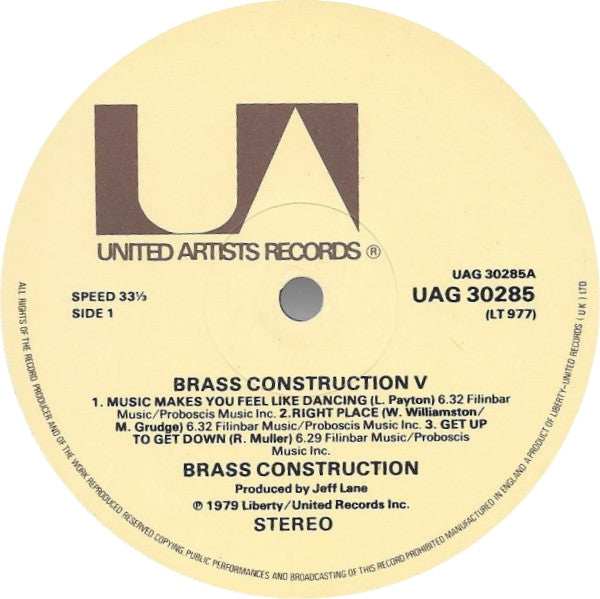 Brass Construction : Brass Construction 5 (LP, Album)