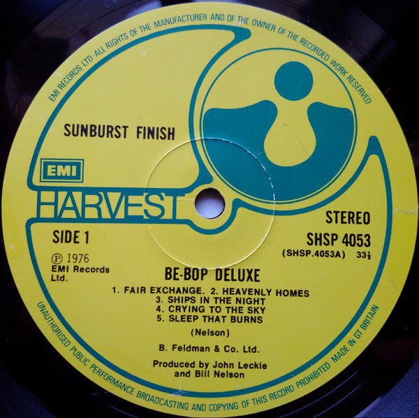 Be-Bop Deluxe* : Sunburst Finish (LP, Album)