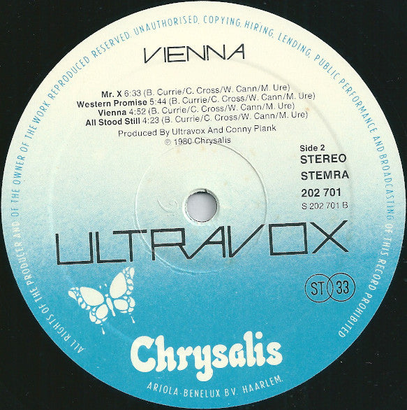 Ultravox : Vienna (LP, Album)