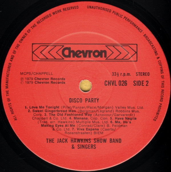 The Jack Hawkins Showband And Singers* : Disco Party (LP, Album)
