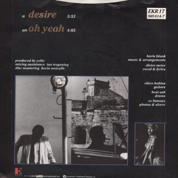 Yello : Desire (7", Single, Sol)