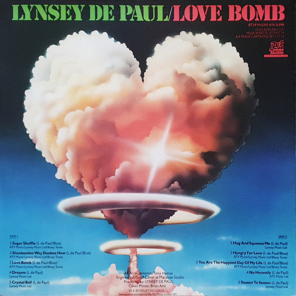Lynsey De Paul : Love Bomb (LP, Album)