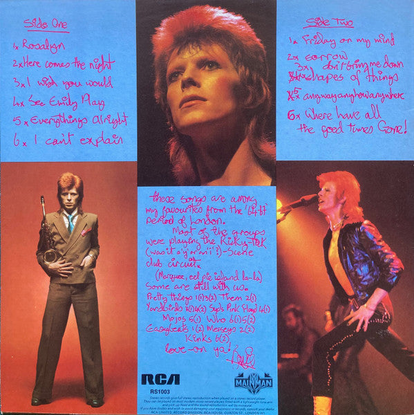 Bowie* : Pinups (LP, Album)