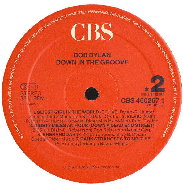 Bob Dylan : Down In The Groove (LP, Album)